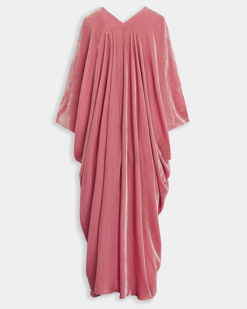 Selene caftan pink velvet