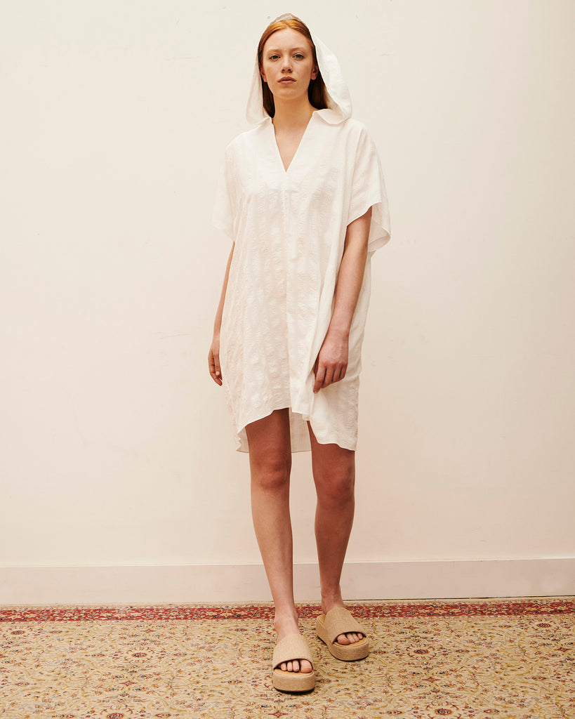 Whitee poplin capri caftan